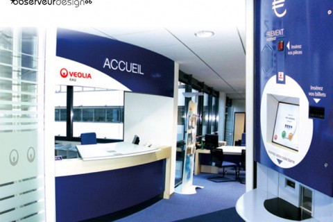 VEOLIA EAU LYON I PFLS I  </br>Design agence accueil public